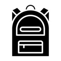 Backpack vector icon