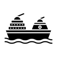 Gunboat vector icon