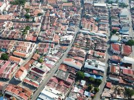 aéreo ver techo de ciudad de george Menos coche movimiento foto