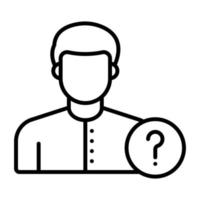 Missing Person vector icon