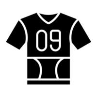 icono de vector de camiseta deportiva