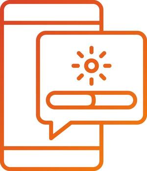 estilo de icono de carga vector