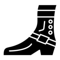 salvaje botas vector icono