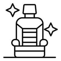 Car Seat Cleaning vector icon