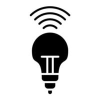 Smart Bulb vector icon