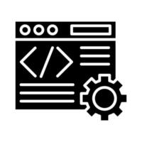 icono de vector de desarrollo web