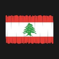 vector de bandera de líbano