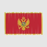 vector de bandera de montenegro