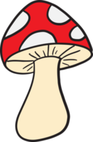 Mushroom drawing image for food or cooking concept png