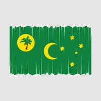 cocos islas bandera vector