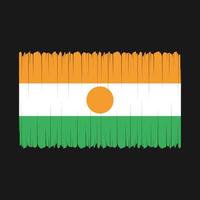 vector de bandera de niger