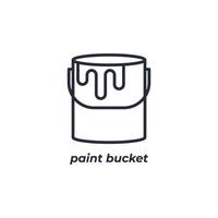 paint bucket icon logo vector illustration. paint bucket symbol template  for graphic and web design collection 10982525 Vector Art at Vecteezy