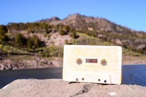 White cassette tape photo