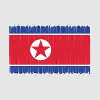 vector de bandera de corea del norte