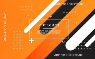 modern Abstract orange background banner design. Geometric element design with circle and line decoration vector