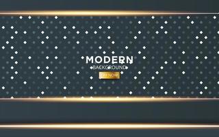 modern dark abstract technology background banner design with gold line and golden rays. Overlap layers with paper effect. Realistic light effect on textured particle background.vector illustration. vector