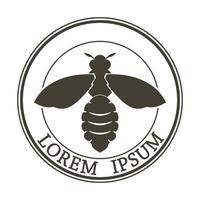 bee logo illustrations design icon vector