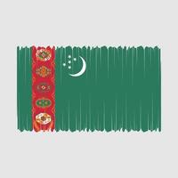 Turkmenistan Flag Vector