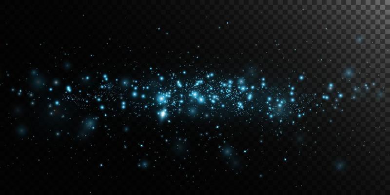 Blue dust light. Bokeh light lights effect background. Christmas glowing dust background Christmas glowing light bokeh confetti and sparkle overlay texture for your design.