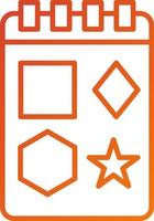 Geometric Shapes Icon Style vector