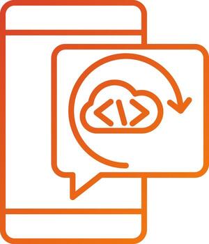 estilo de icono de refactorización de código vector