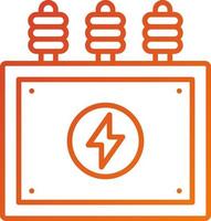 Power Transformer Icon Style vector