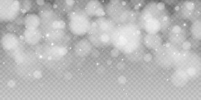 Bokeh light lights effect background. Christmas background of shining dust Christmas glowing light bokeh confetti and spark overlay texture for your design. vector