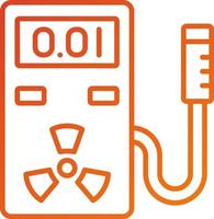 Geiger Counter Icon Style vector