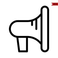 megaphone line icon vector