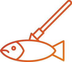 Spearfishing Icon Style vector