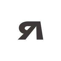 letter qa triangle simple geometric logo vector