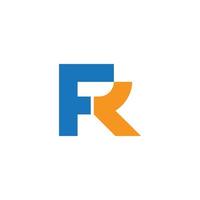 letter fk fun colors simple logo vector