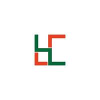letter bc abstract colorful line geometric logo vector