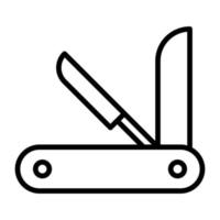 Swiss Knife vector icon