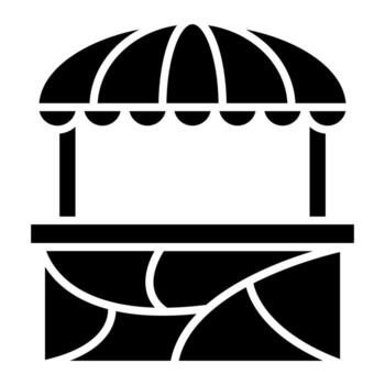 Booth vector icon