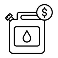 petróleo compra vector icono