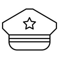 Military Hat vector icon