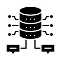 Database Chat vector icon