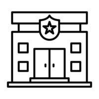 Police Station vector icon