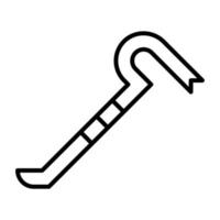 Crowbar vector icon