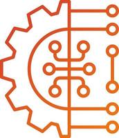 Machine Learning Icon Style vector