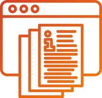 Documentation Portal Icon Style vector