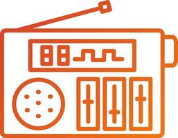 Digital Radio Icon Style vector