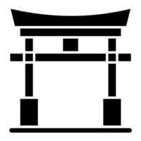 Torii Gate vector icon