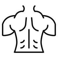 Back Muscle vector icon