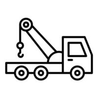 Crane Turck vector icon