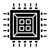 Processor vector icon