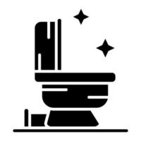 Bathroom Cleaning vector icon