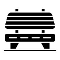 Bench vector icon