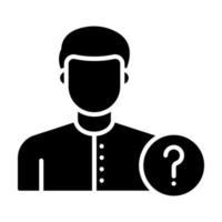 Missing Person vector icon